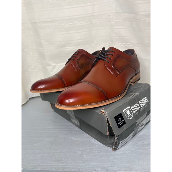 Stacy Adams Dickinson Cap Toe Oxford Cognac Mens Size 11M Dress Shoes main image 10